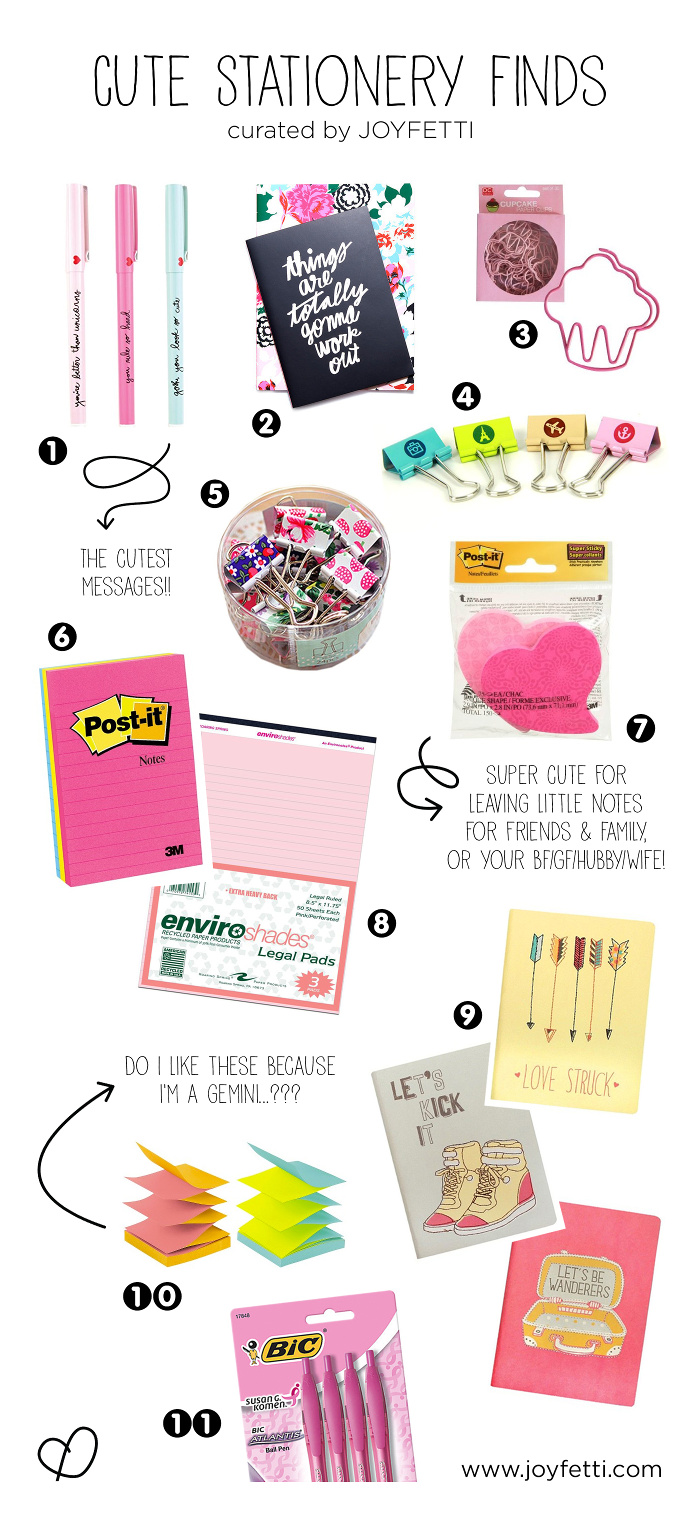 Cute stationery finds on joyfetti.com, #JOYFETTI