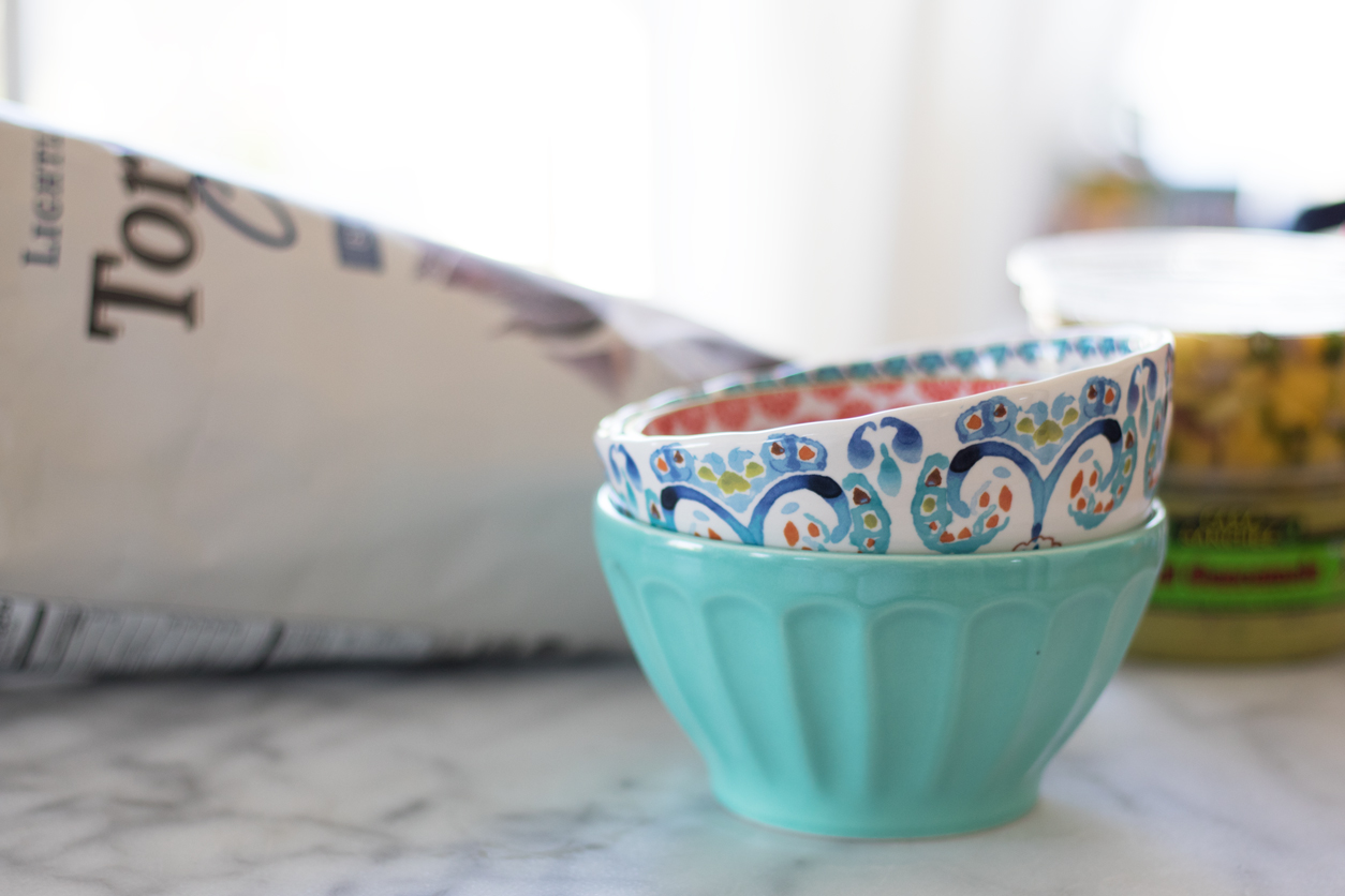 Favorite store bought guacamole for National Tortilla Chip Day_joyfetti.com_Cute bowls from Anthropologie