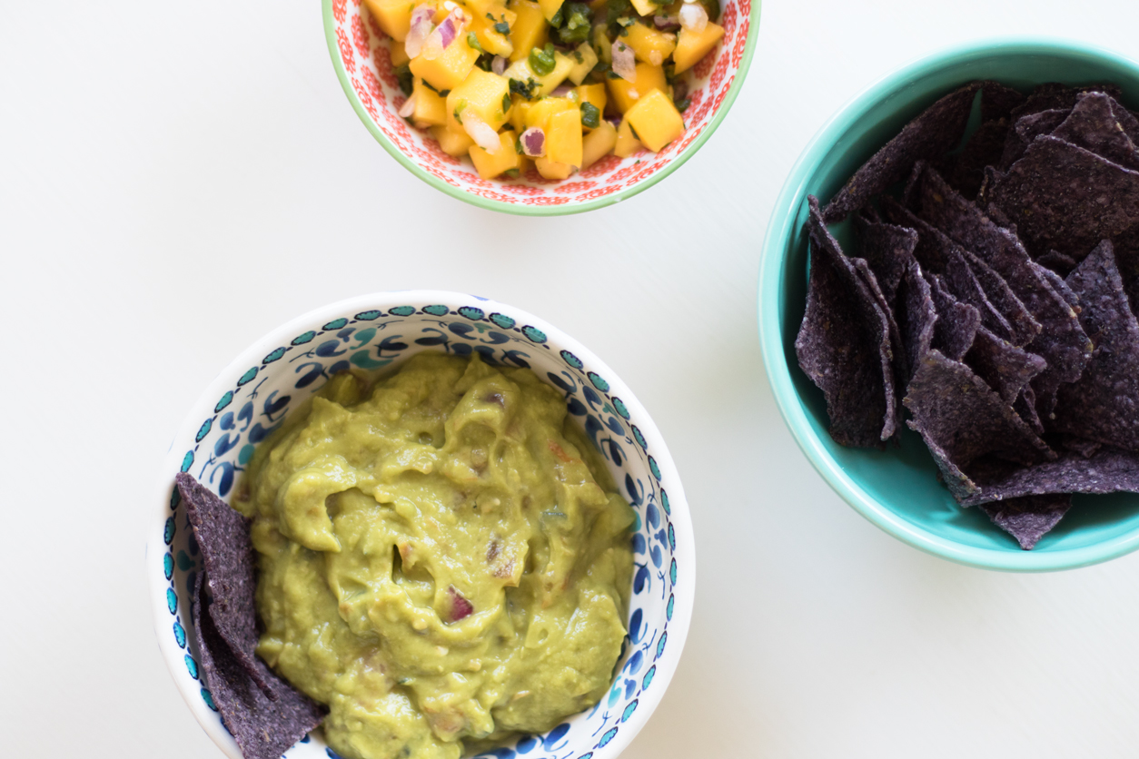 Favorite store bought guacamole for National Tortilla Chip Day_joyfetti.com_Flat lay