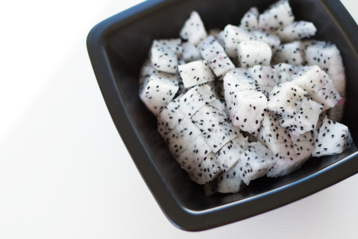 Health benefits of dragon fruit_dragon fruit cubes_close up_joyfetti.com