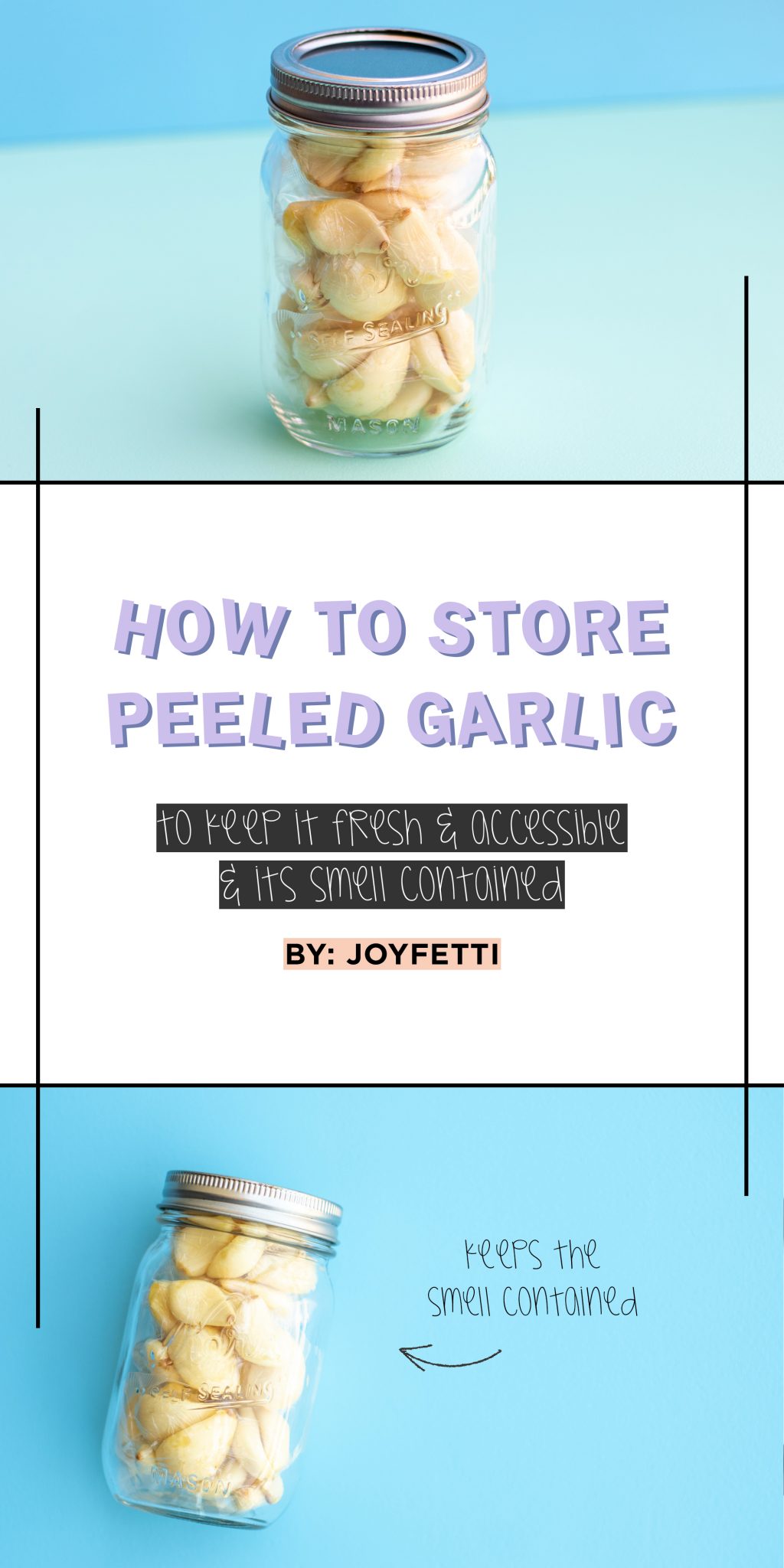 How to store peeled garlic cloves JOYFETTI